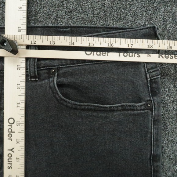 Bluffworks Jeans Mens 36x28 Faded Black Departure 2.0 Straight 5 Pocket Denim - Picture 10 of 13